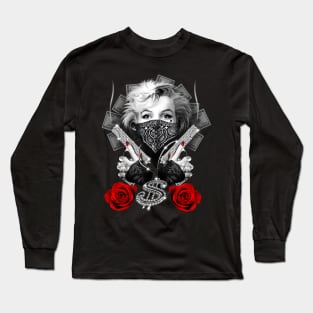 Marilyn Gangsta Long Sleeve T-Shirt